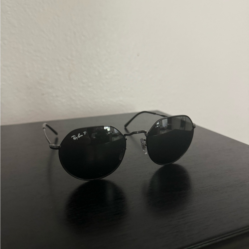 NEW ~ Ray-ban ~ Jack unisex sun glasses in black